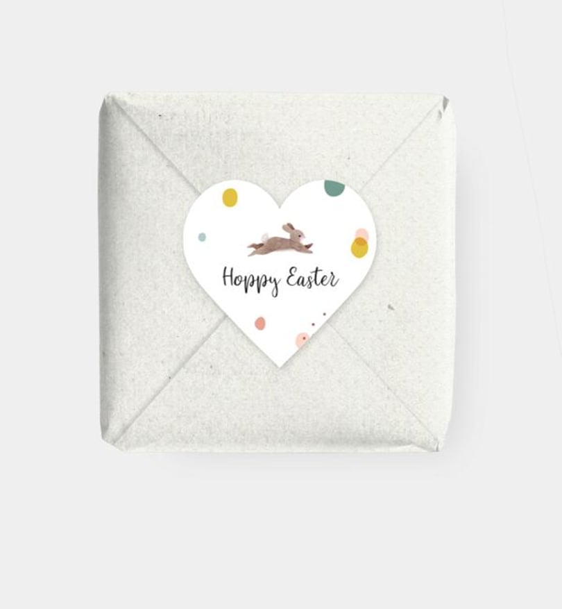 Geschenkaufkleber Ostern Hoppy Easter