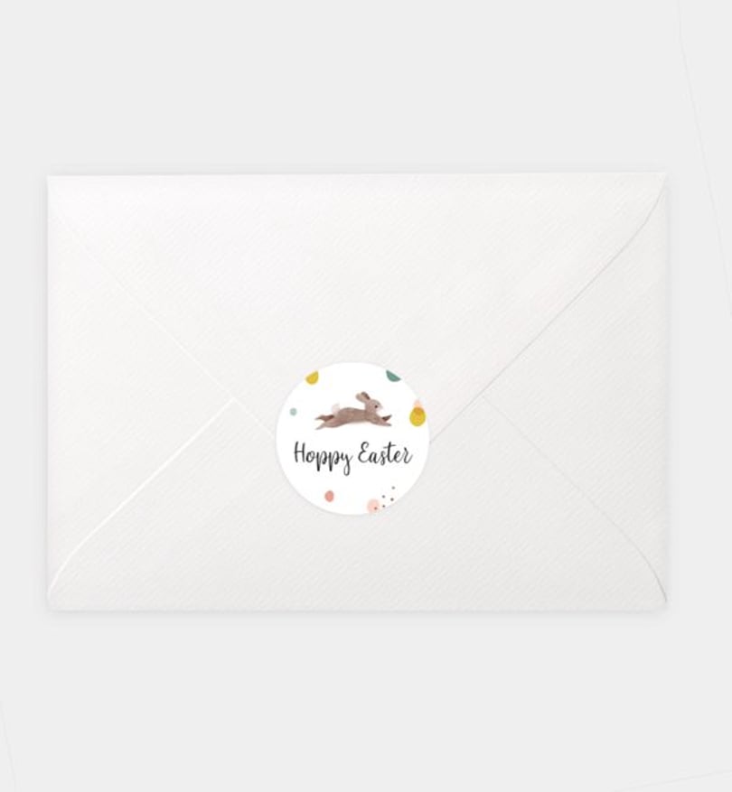 Siegelsticker Ostern Hoppy Easter