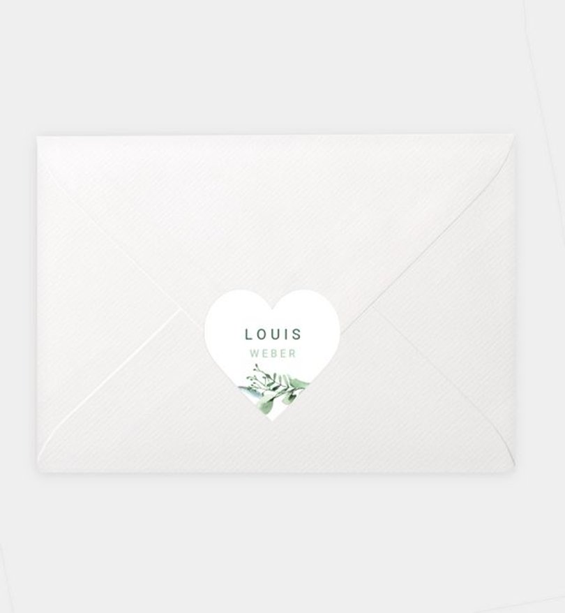 Siegelsticker Konfirmation Sagenhafter Fisch