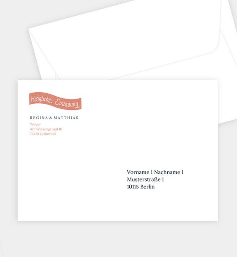 Briefumschlag Geburtstag Willkommenstafel