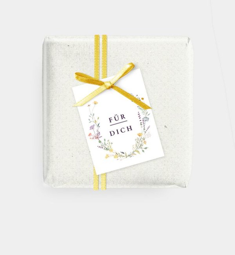 Geschenkanhänger Geburtstag Blütengarten