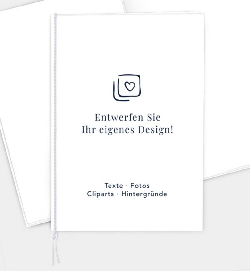 Kirchenheft Hochzeit Blanko Design