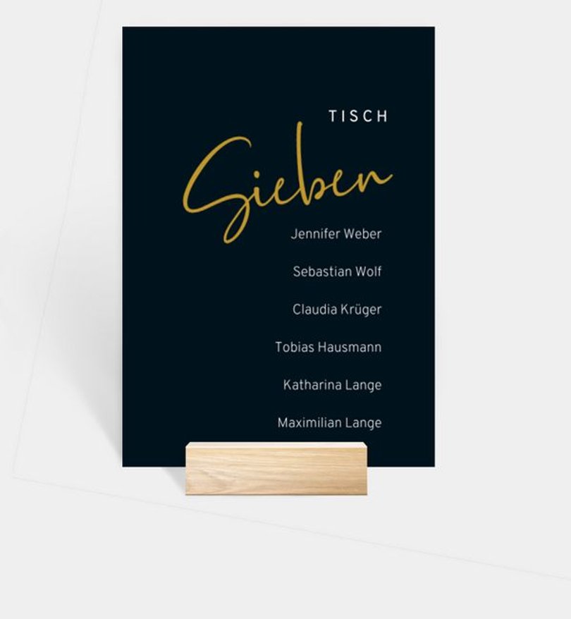 Gruppentischkarte Geburtstag Voller Freude