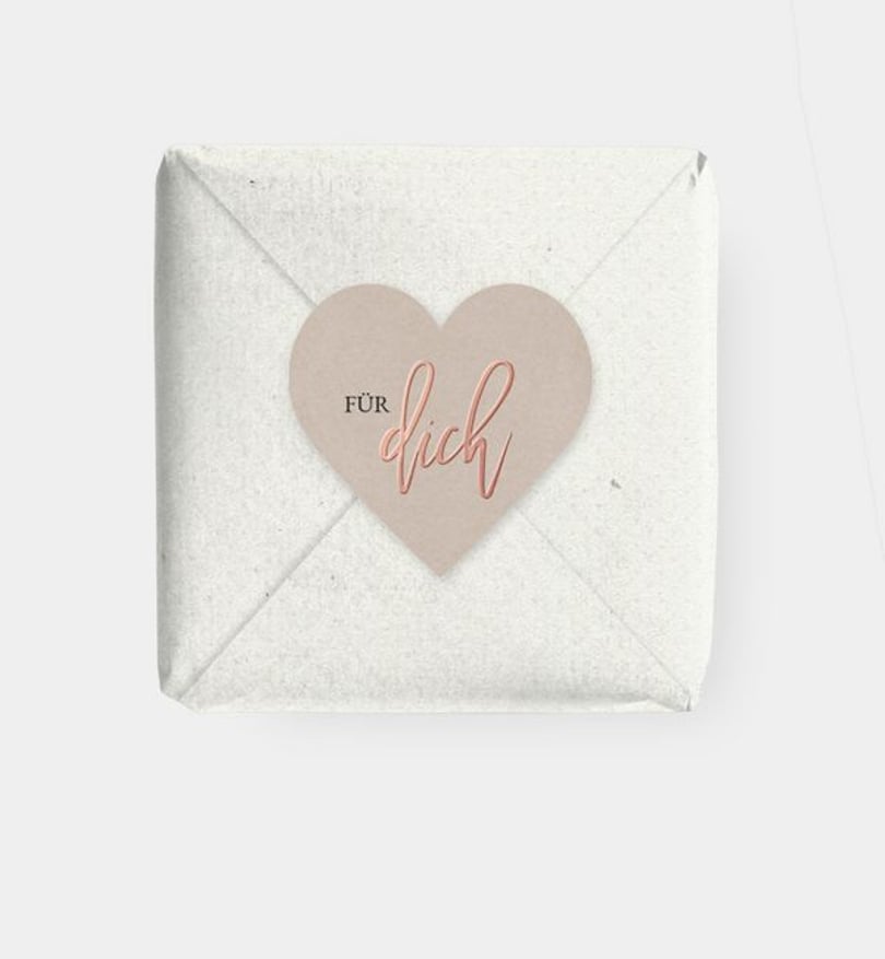 Geschenkaufkleber Hochzeit Rosegold-Crafty