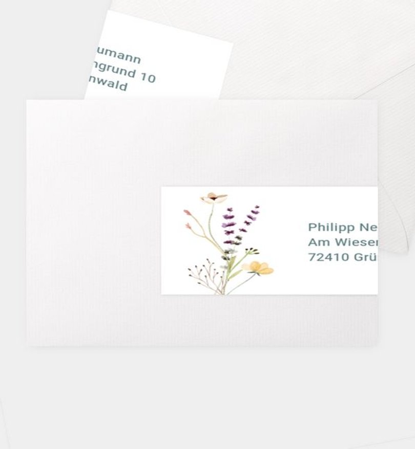 Adressaufkleber Geburtstag Decent Summer
