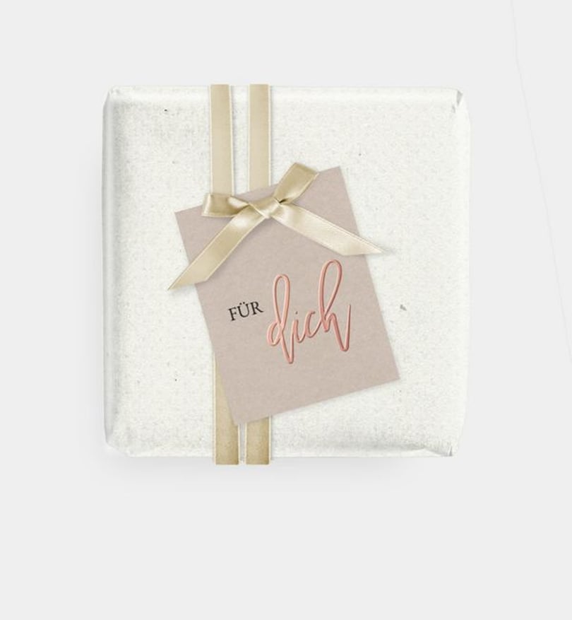 Geschenkanhänger Hochzeit Rosegold-Crafty