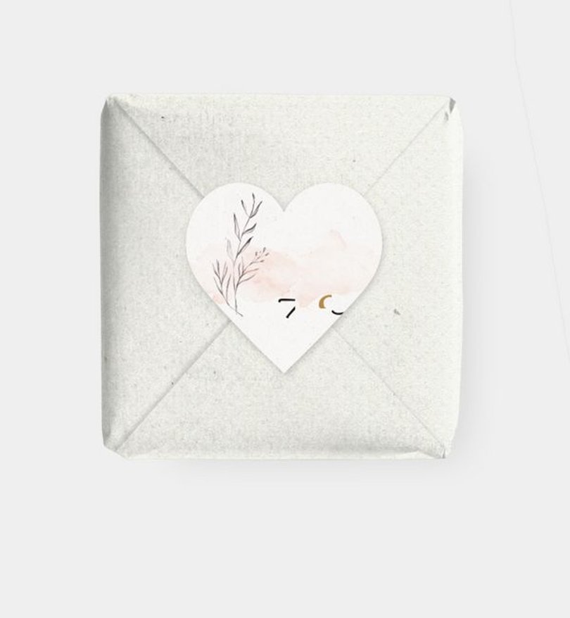 Geschenkaufkleber Hochzeit Lovely Blush