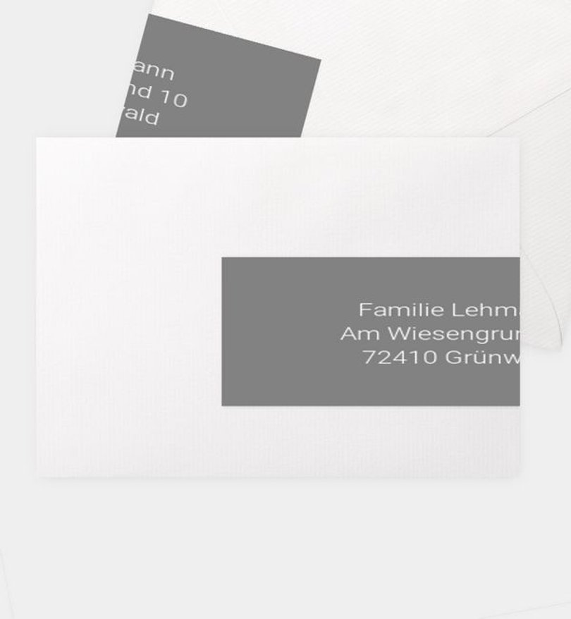 Adressaufkleber Geburtstag Modern Font