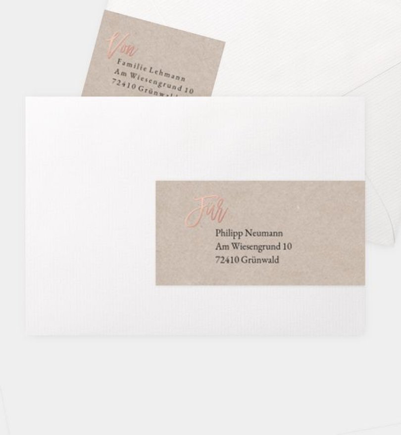 Adressaufkleber Geburtstag Rosegold-Crafty
