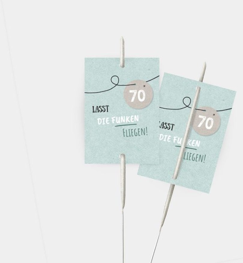 Wunderkerzenetikett Geburtstag Filmstreifen