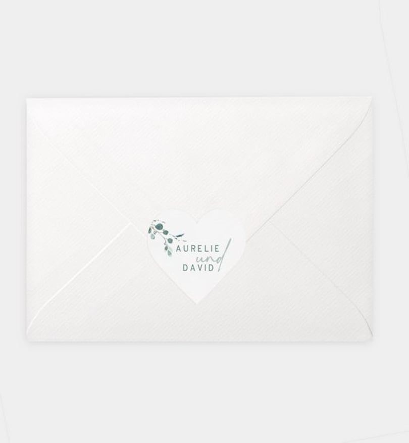 Siegelsticker Hochzeit Sommerduft