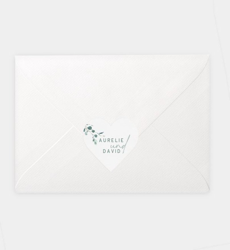 Siegelsticker Hochzeit Sommerduft