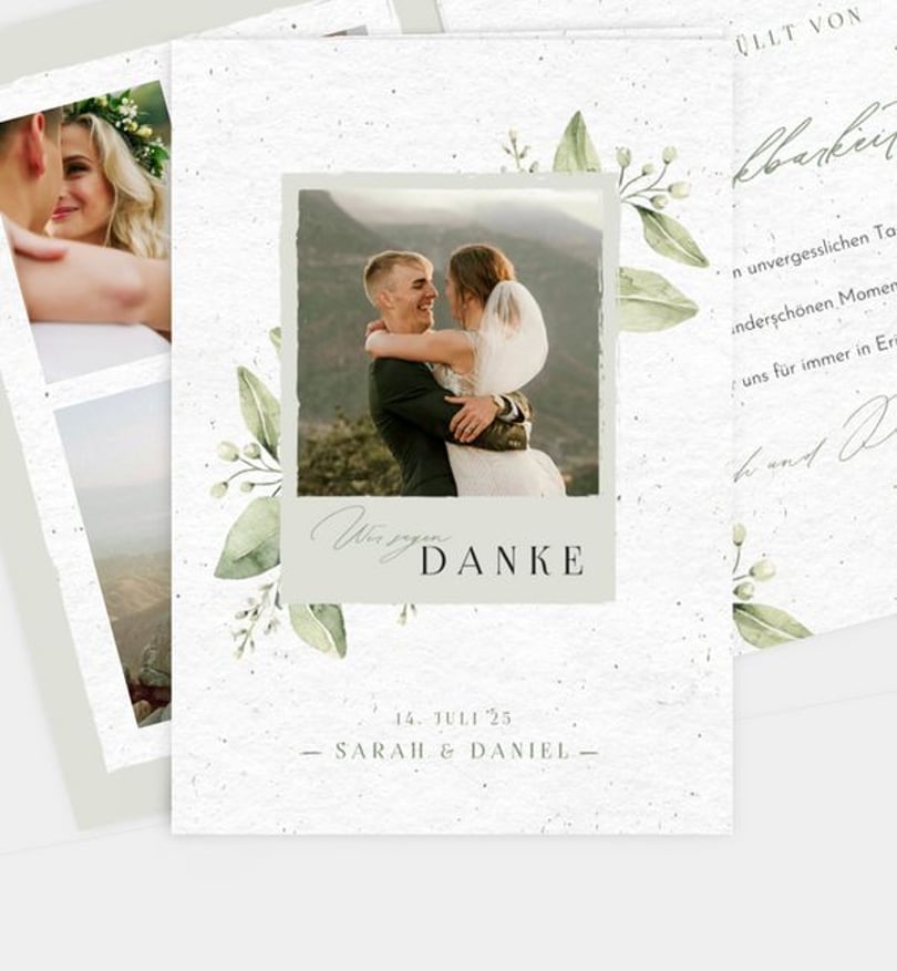 Dankeskarte Hochzeit Tender Love