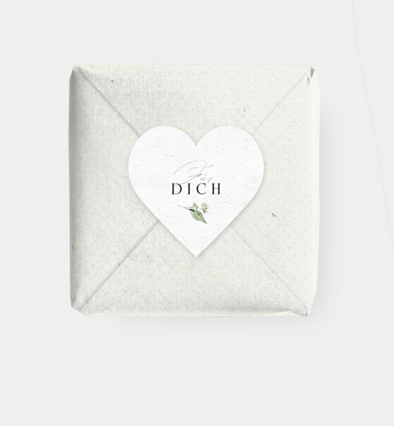 Geschenkaufkleber Hochzeit Tender Love