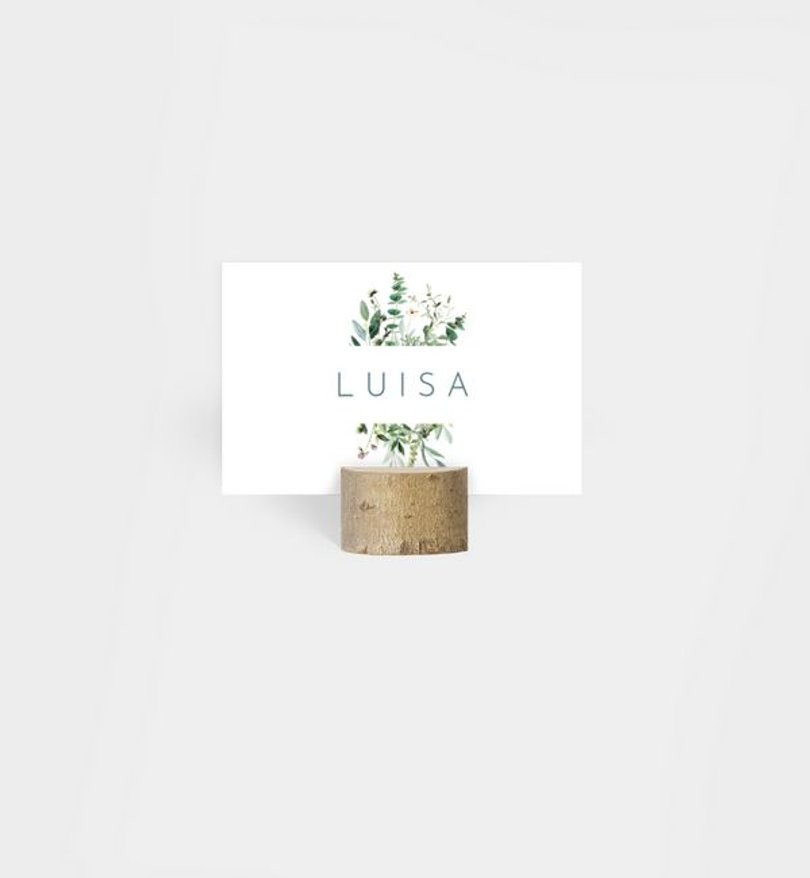 Tischkarte Hochzeit Greenbouquet