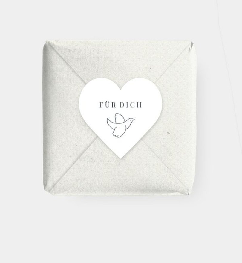 Geschenkaufkleber Taufe Fly Away