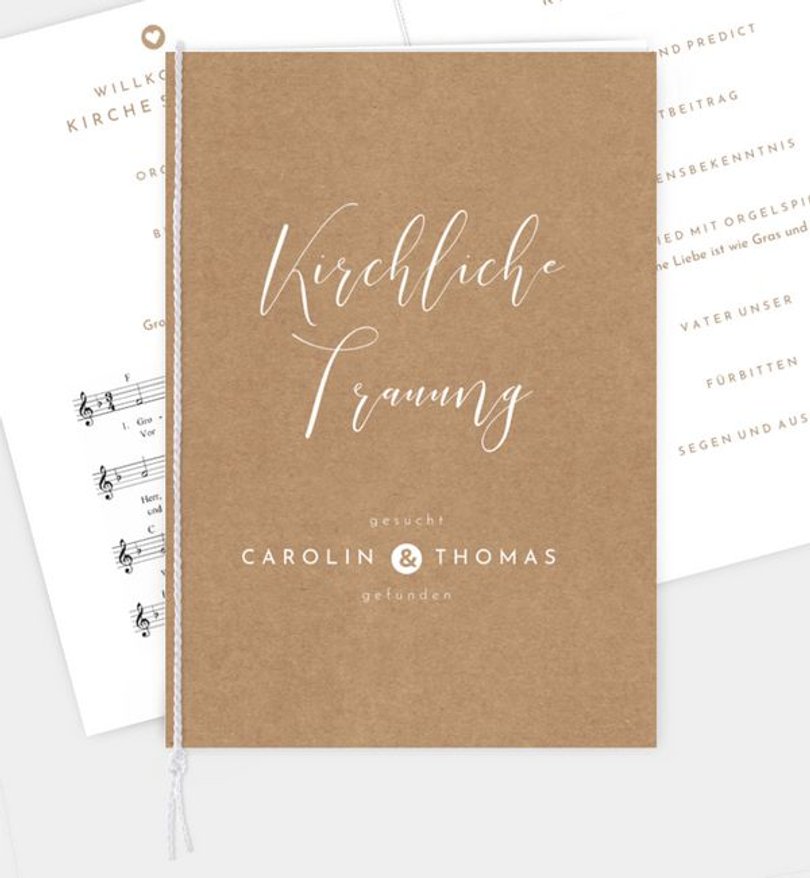 Kirchenheft Hochzeit Easy Wedding
