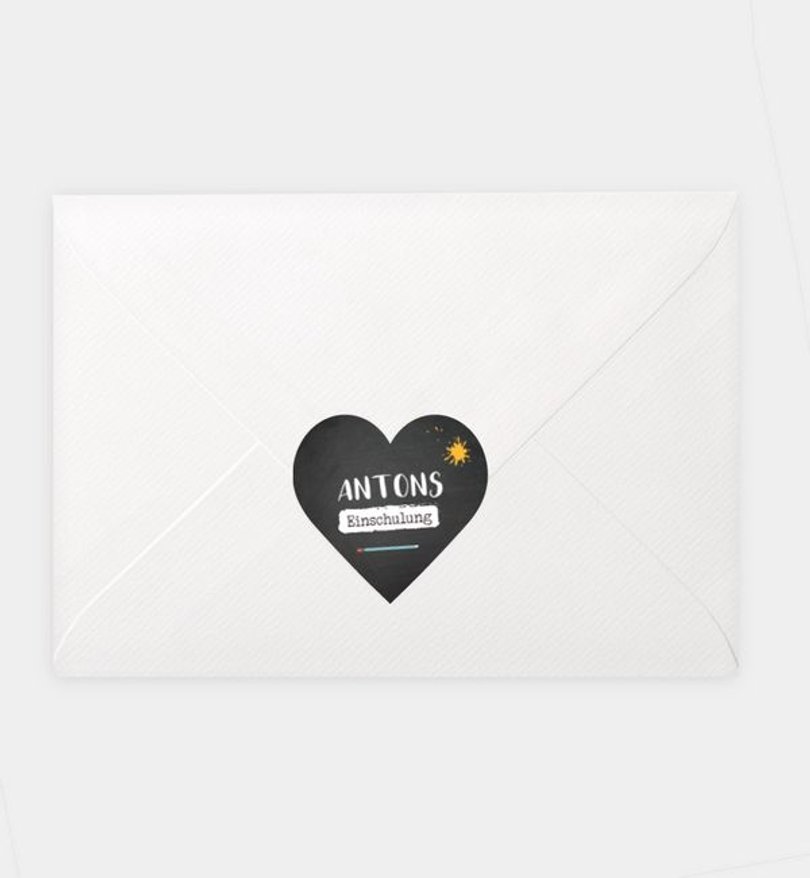 Siegelsticker Einschulung Pinboard