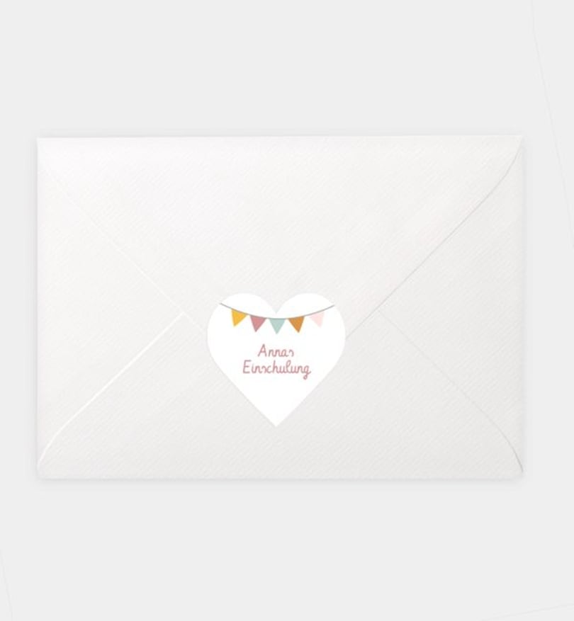 Siegelsticker einschulung/siegelsticker/occasion Girlande