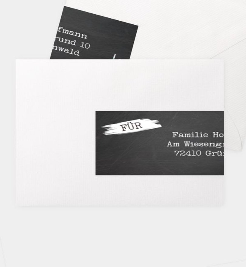 Adressaufkleber Einschulung Pinboard