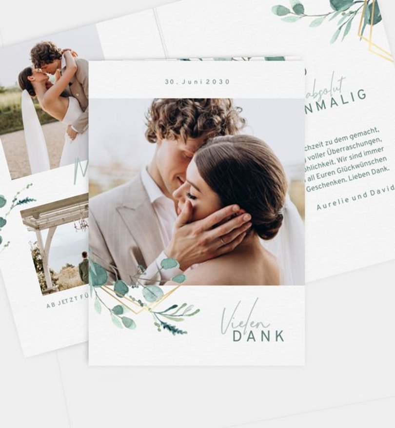 Dankeskarte Hochzeit Sommerduft