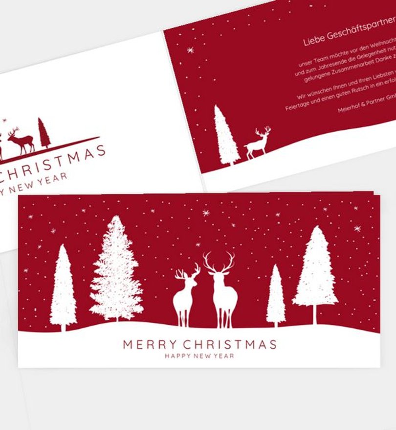 Weihnachtskarte Weihnachten geschäftlich Stille Nacht