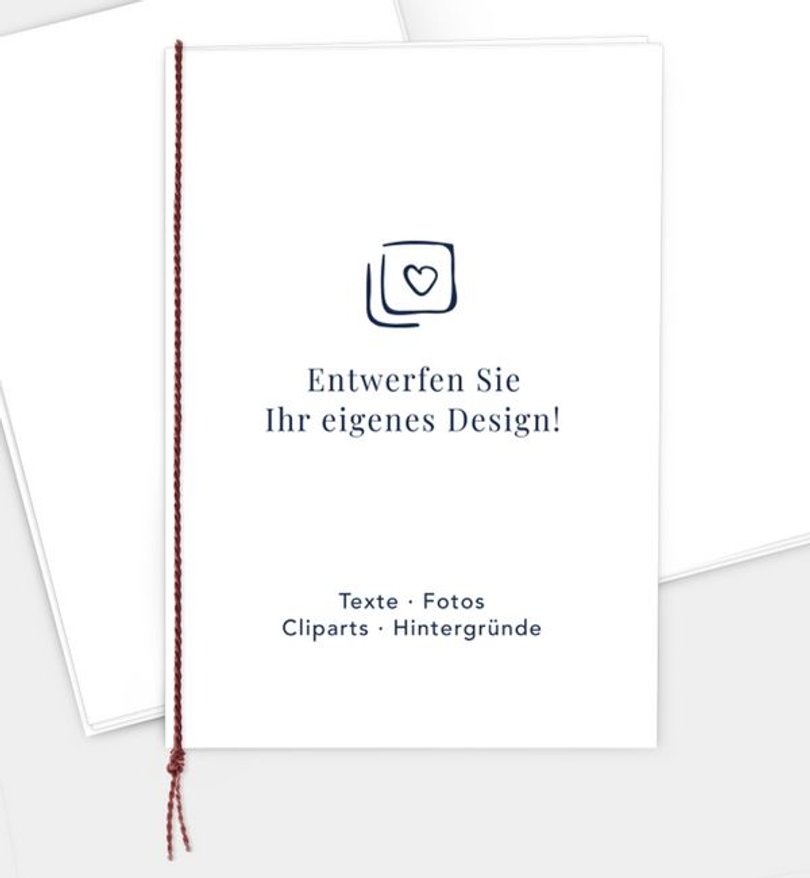 Kirchenheft Trauer Blanko Design
