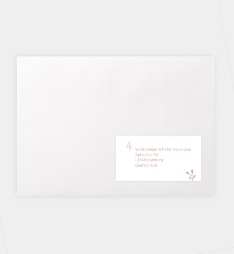 Empfängeraufkleber Geburt Craftpaperbutton