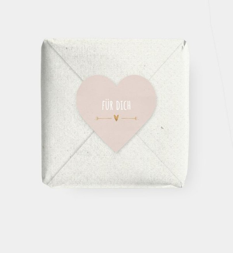 Geschenkaufkleber Geburt Vintage Love · Crafty