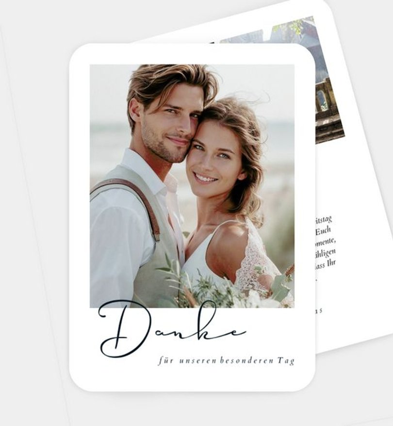 Dankeskarte Hochzeit Sweet Moment