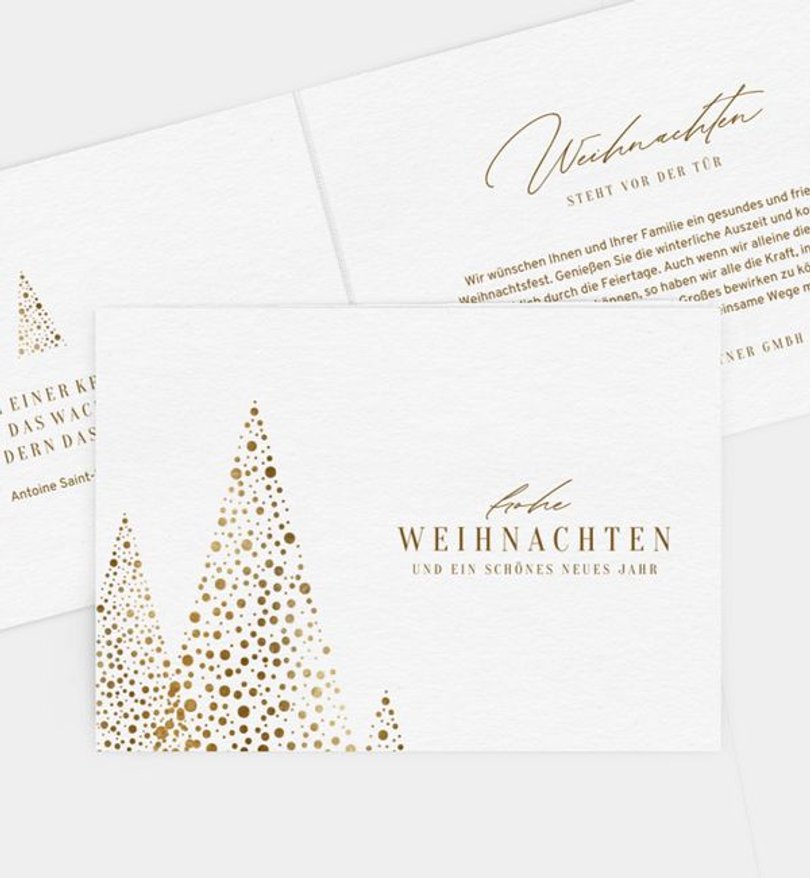 Weihnachtskarte Weihnachten geschäftlich Tannenzauber