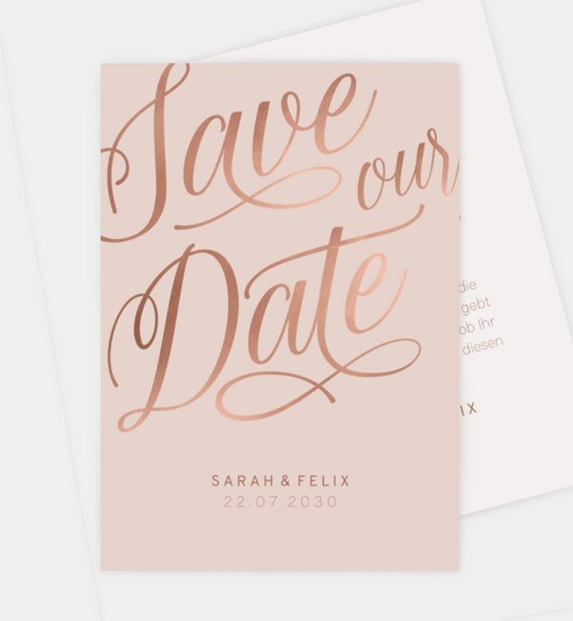 Save-The-Date Karte Hochzeit Romantic