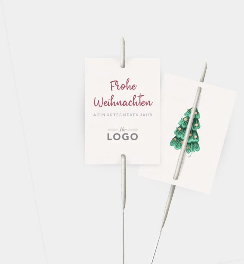 Wunderkerzenetikett Geschäftlich On The Road