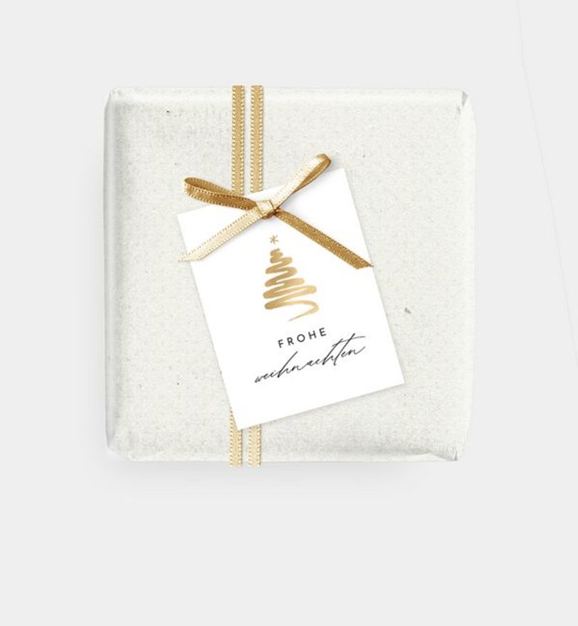 Geschenkanhänger Geschäftlich Golden Tree