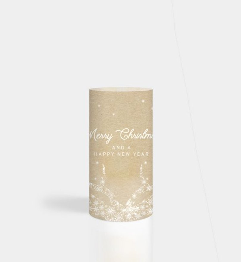 Windlichtkarte Geschäftlich Silent Night · Crafty