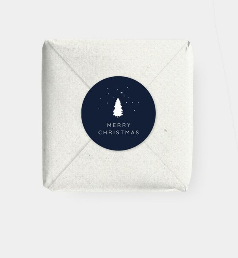 Geschenkaufkleber Geschäftlich Stille Nacht