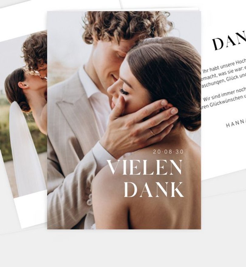 Dankeskarte Hochzeit Grace