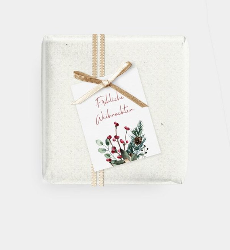 Geschenkanhänger Geschäftlich Crafty Green · Vintage