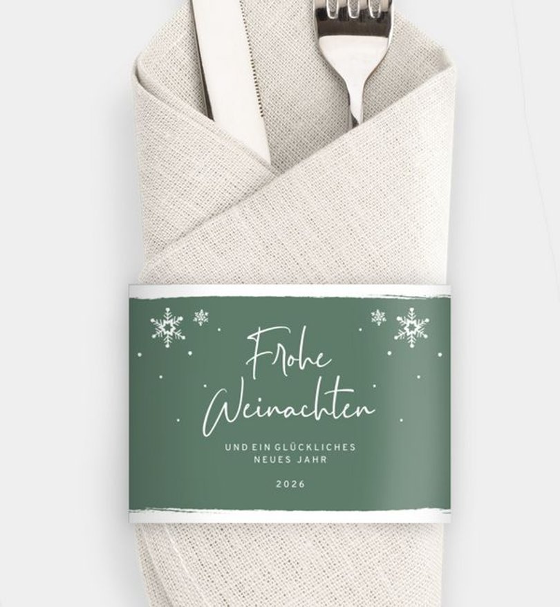 Besteck Servietten-Zubehör Geschäftlich Winterly Frame
