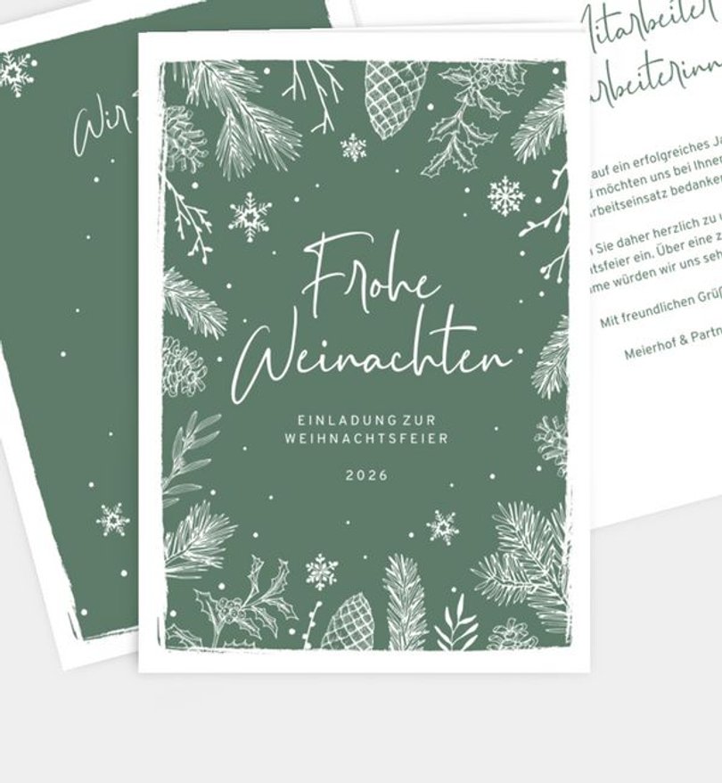 Weihnachtsfeier Weihnachtsfeier Winterly Frame
