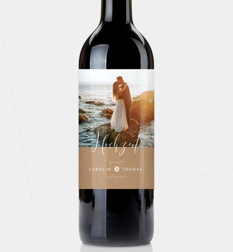 Flaschenetikett Hochzeit Easy Wedding
