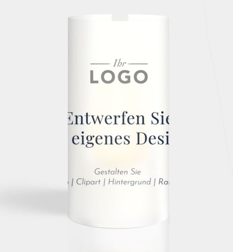 Windlichtkarte Weihnachten Geschäftlich Blanko Design