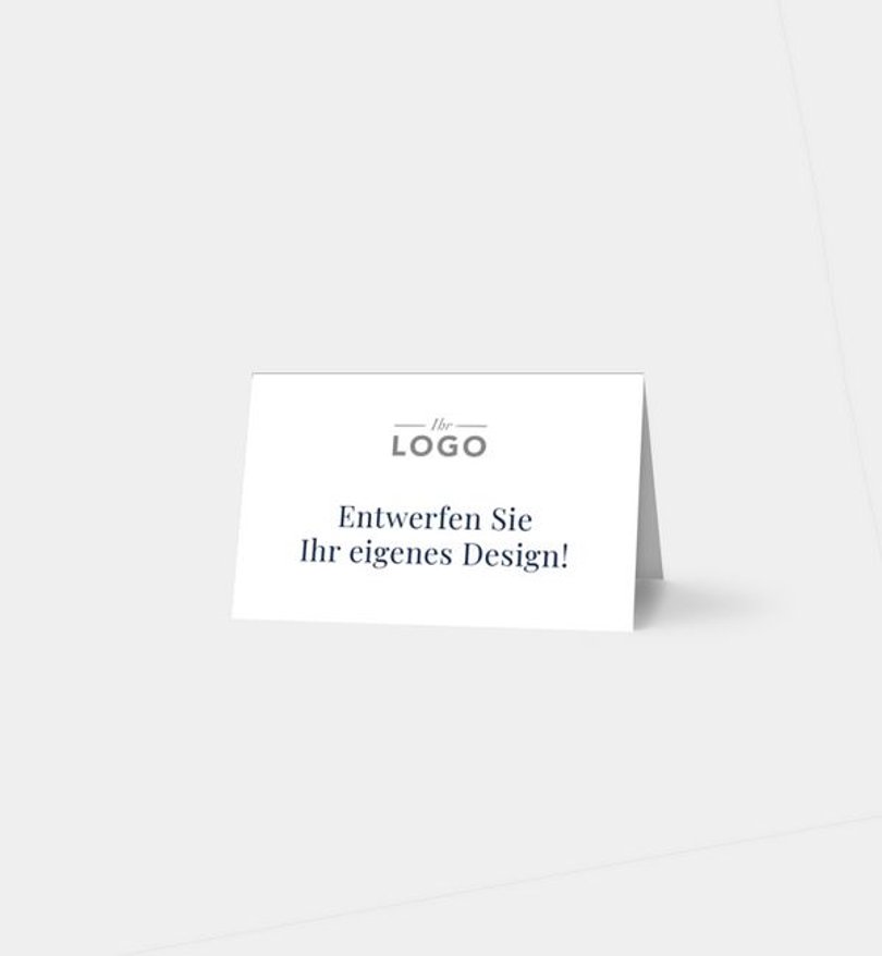 Tischkarte Geschäftlich Blanko Design