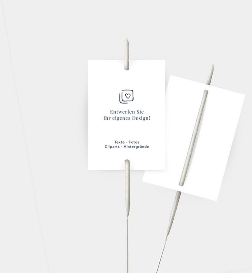 Wunderkerzenetikett Weihnachten Blanko Design