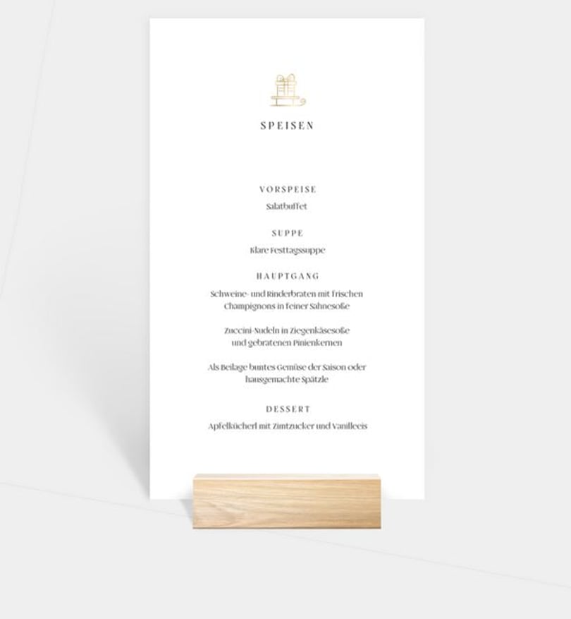 Menükarte weihnachten/privat/menuekarte/occasion Simple Christmas