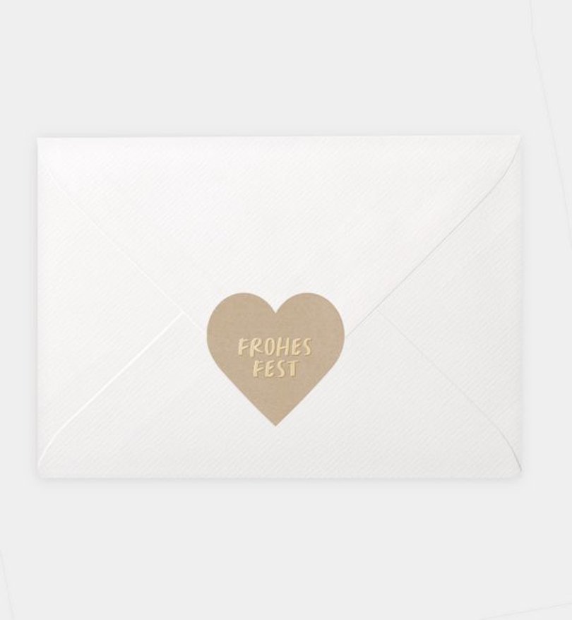 Siegelsticker Weihnachten Goldene Weihnachten