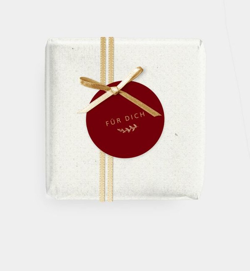 Geschenkanhänger Weihnachten Festlicher Kranz