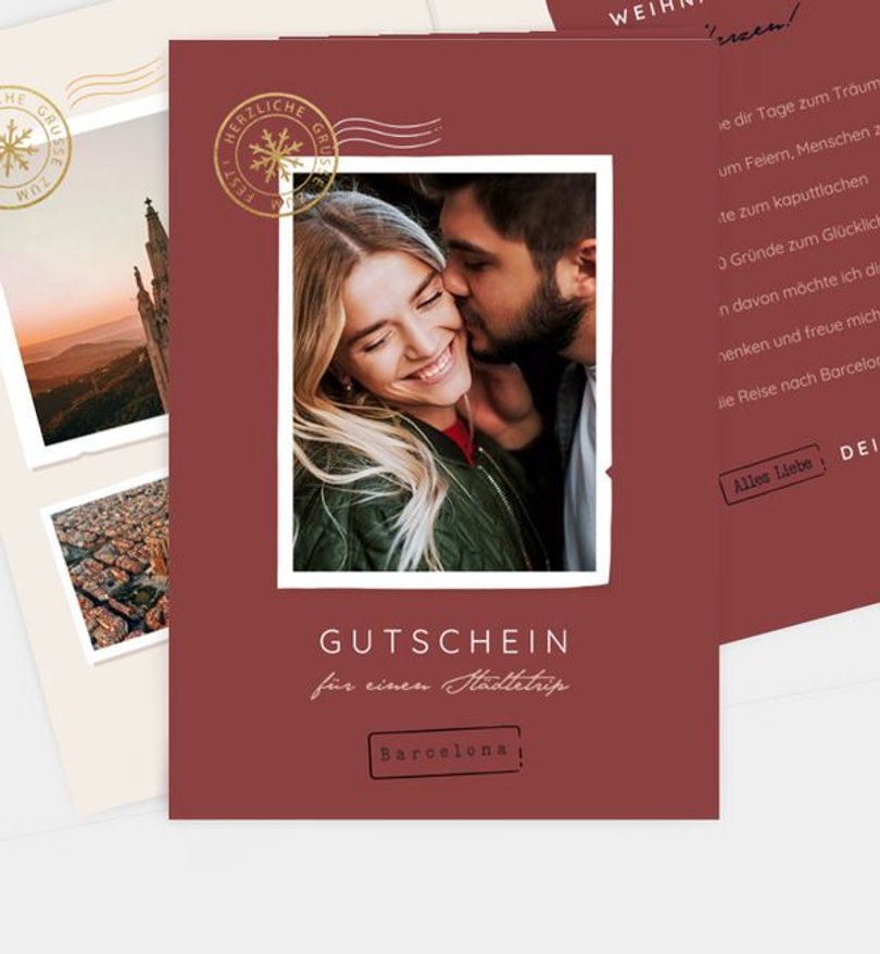 Gutscheinkarte Weihnachten New Journey