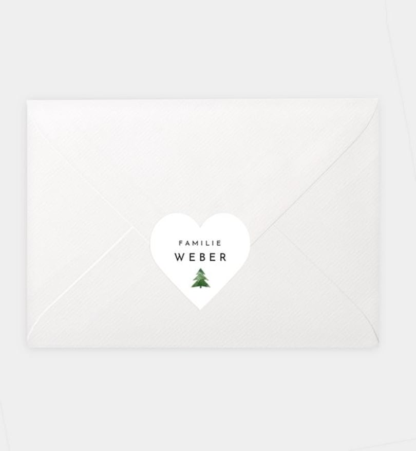 Siegelsticker Weihnachten Kleiner Baum