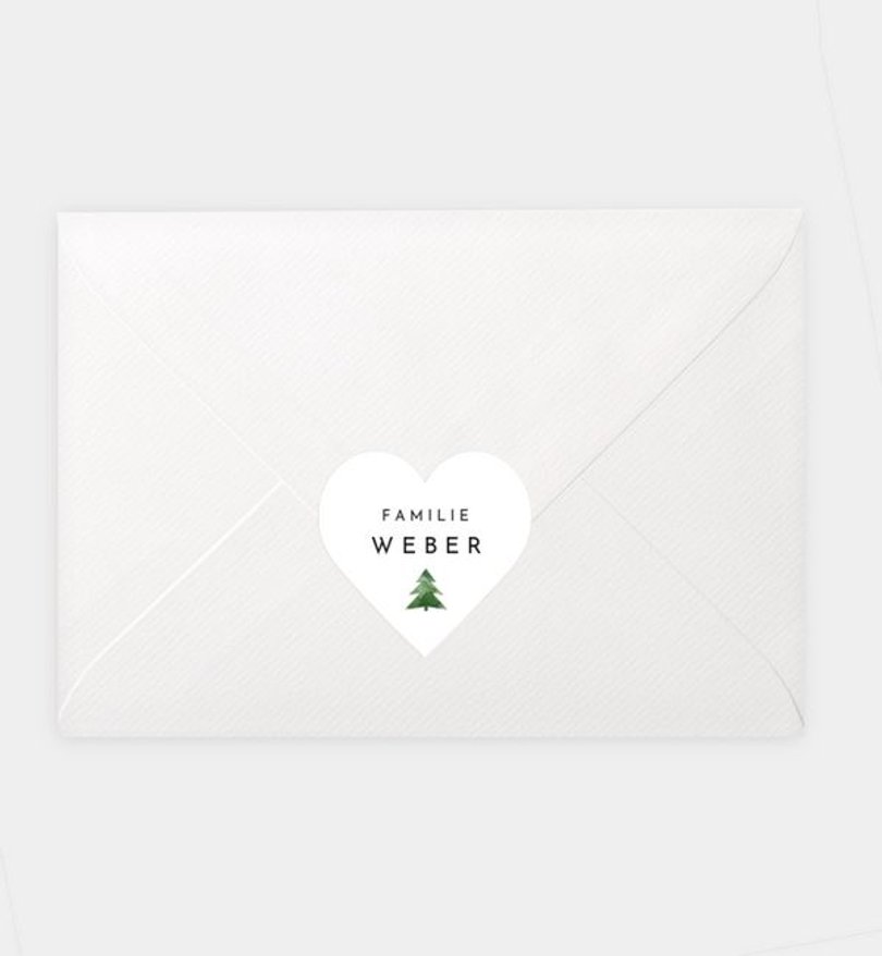Siegelsticker Weihnachten Kleiner Baum